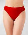 Wacoal At Ease High-rise Briefs In Barbados Cherry