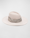 Eugenia Kim Harlowe Wool Fashion Hat In Alabaster