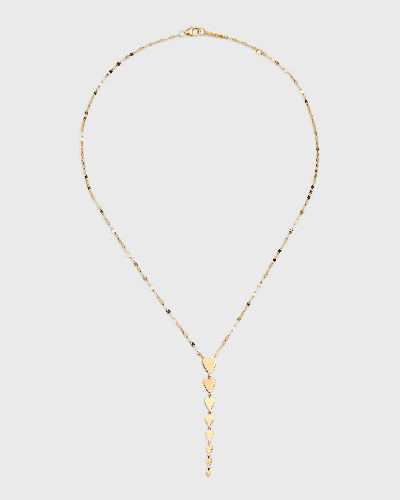 Lana Graduating Heart Necklace In Yellow Gold