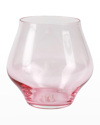 Vietri Contessa Pink Stemless Wine Glass