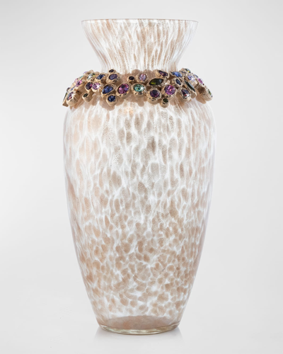 Jay Strongwater Bejeweled Vase