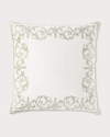 Callisto Home Carducci Scroll Border Euro Sham, 26"sq. In Craq