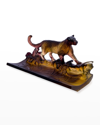 DAUM LEOPARD PEN HOLDER