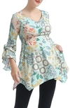 Kimi And Kai Sue Maternity/nursing Tunic In Multicolored