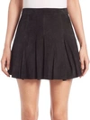 ALICE AND OLIVIA Lee Suede Mini Skirt