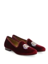 DEL TORO King Charles Velvet Smoking Loafers