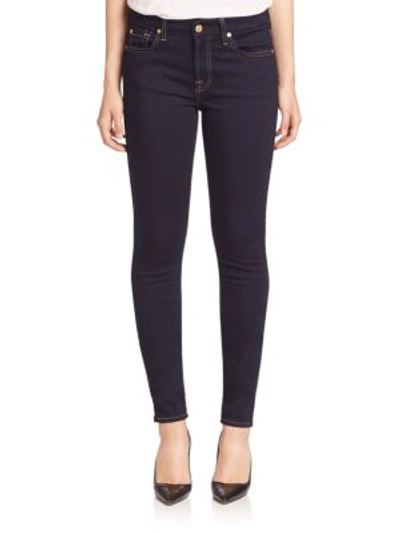 7 For All Mankind B(air) The Skinny Jeans In Rinsed Indigo