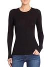 Theory Slim-fit Wool-blend Pullover Sweater In Black