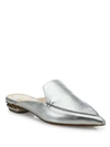 NICHOLAS KIRKWOOD Beya Metallic Leather Flat Mules