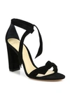 Alexandre Birman Clarita Ankle Tie 90mm Sandals In Black