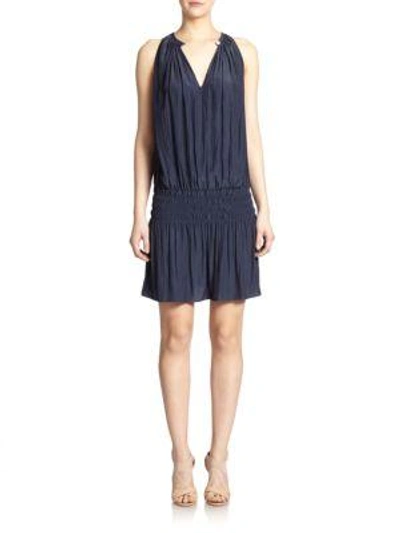 Ramy Brook Women's Paris Blouson Dress In Navy