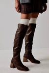 Free People Bottes Montantes Brianna In Chocolate