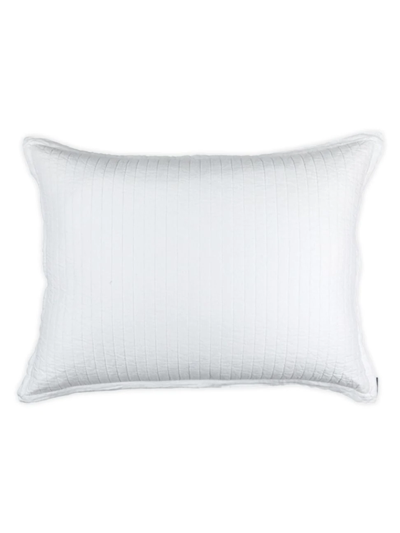 Lili Alessandra Tessa Quilted Luxe European Pillow In White