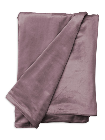 Lili Alessandra Milo Luxe Velvet Throw In Raisin