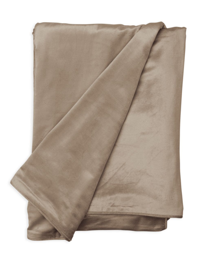 Lili Alessandra Milo Luxe Velvet Throw In Buff