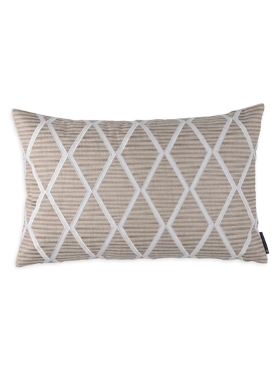 Lili Alessandra Brook Linen Decorative Pillow, 14 X 22 In Natural And White