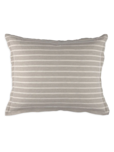 Lili Alessandra Meadow Stripe Pillowcase & Insert In Natural And White