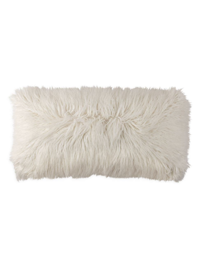 Lili Alessandra Coco Faux Fur Pillow In White