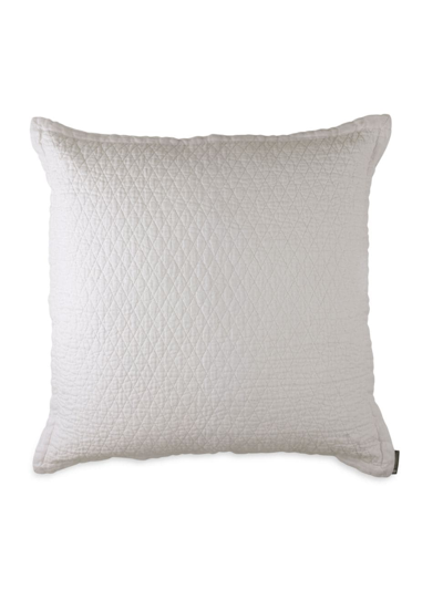 Lili Alessandra Dawn Diamond Quilted Pillowcase & Insert In White