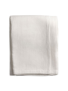 Lili Alessandra Rain Summer Cotton-linen Blanket In White