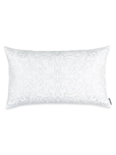 Lili Alessandra Large Olivia Rectangle Pillow In White