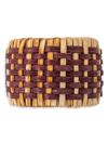 Juliska Woven Napkin Ring, Cranberry In Ruby