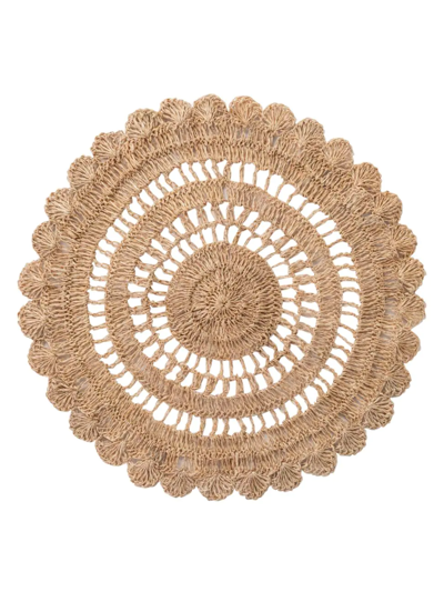 Juliska Macrame Natural Placemat In Natural Straw