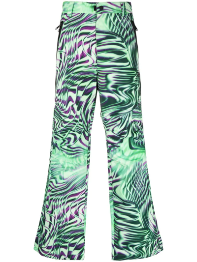 Diesel Optical-print Canvas Trousers In Multicolor