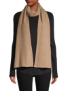 Saks Fifth Avenue Collection Rib-knit Cashmere Scarf In Amber