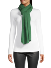 Saks Fifth Avenue Collection Rib-knit Cashmere Scarf In Jade Frost