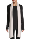 Saks Fifth Avenue Collection Rib-knit Cashmere Scarf In Egret