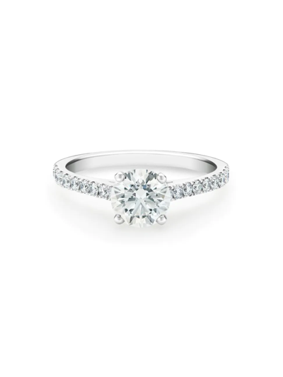 De Beers Jewellers Women's Db Classic Platinum & 1.27 Tcw Diamond Engagement Ring In White