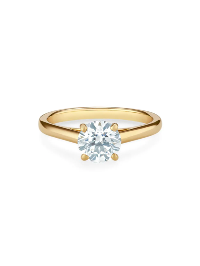 De Beers Jewellers Women's Db Classic 18k Yellow Gold & 0.7 Tcw Brilliant-cut Natural Diamond Engagement Ring