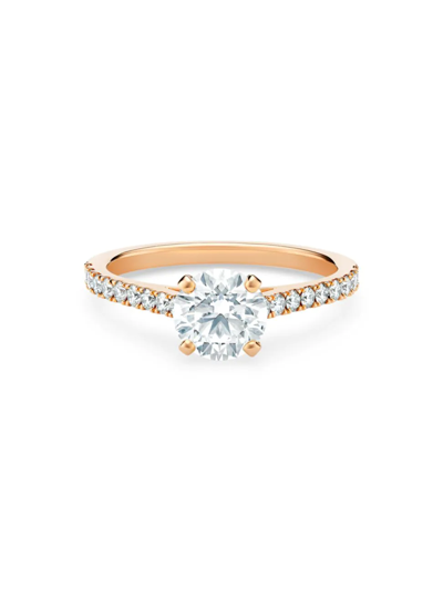 De Beers Jewellers Women's Db Classic 18k Rose Gold & 1.31 Tcw Diamond Engagement Ring