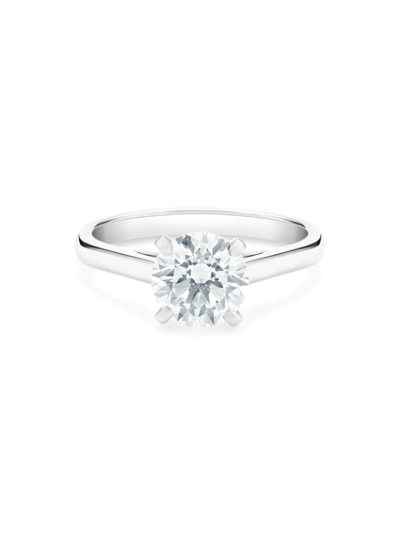 De Beers Jewellers Women's Db Classic Platinum & 1.51 Tcw Brilliant-cut Diamond Engagement Ring