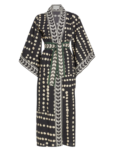 Johanna Ortiz Women's Kuba Bambala Kimono Cover-up Dress In Print