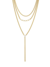 ADRIANA ORSINI WOMEN'S JOLENE 18K-GOLD-PLATED & CUBIC ZIRCONIA LAYERED CURB-CHAIN NECKLACE