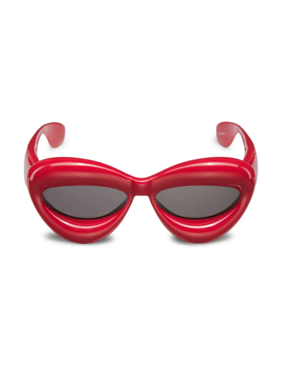 Loewe Oversized Cat-eye Acetate Sunglasses In Lipstick