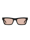 David Beckham Havana 51mm Rectangle Sunglasses In Black Pink