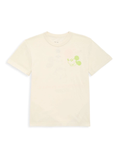 Chaser Kids' Boy's Cloud Jersey T-shirt In Cream