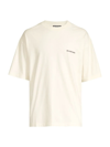 Balenciaga Cotton Logo T-shirt In Neutrals