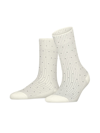 Falke Rib Dot Socks In Wool White