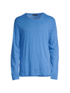 Atm Anthony Thomas Melillo Distressed Long Sleeve T-shirt In Riviera