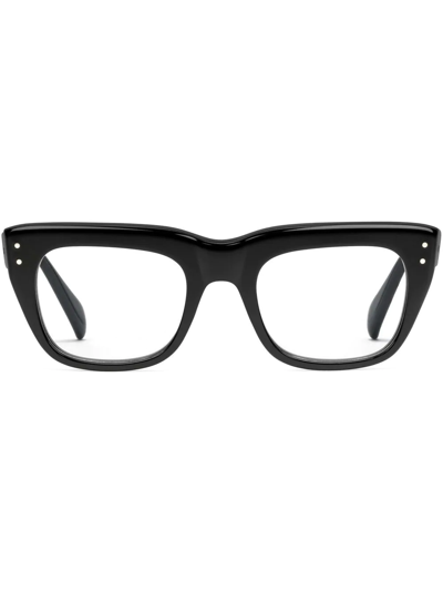 Gucci Polished Square-frame Glasses In Schwarz