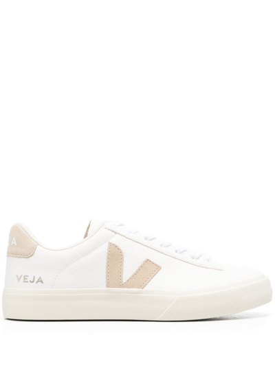 Veja Campo Low-top Lace-up Sneakers In White