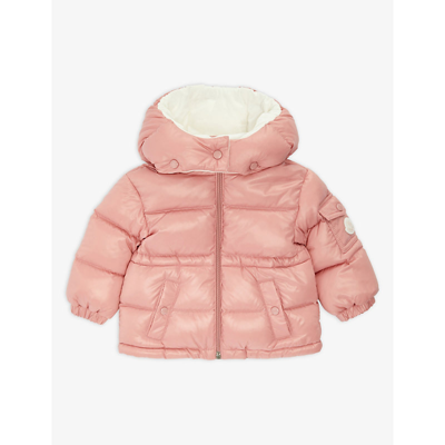 Moncler Babies' Maire Padded Shell-down Coat 9 Months-3 Years In Rosa