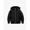 Moose Knuckles Little Boy's & Boy's Down Puffer Bomber Jacket In Black