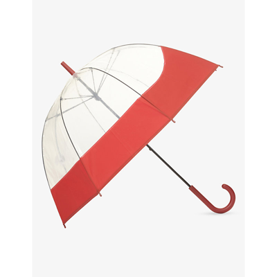Hunter Semi-transparent Plastic Umbrella In Military Red