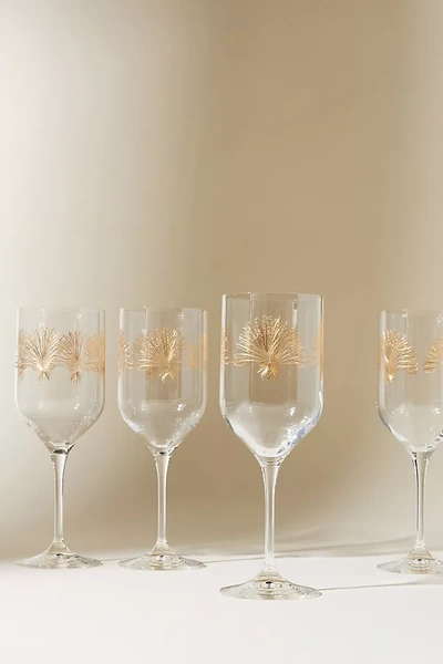 Anthropologie Set Of 4 Remy Wine Glasses