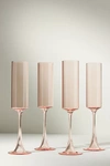 Anthropologie Set Of 4 Morgan Flutes